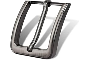 Yjfeshion 1.5"(40mm) Belt Buckle Replacement Single Prong Square Simple Design for Men Women Belt