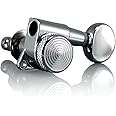 VANSON Tuners/Machine Heads V05SP Right Handed Chrome LOCKING (Set of 6) for Stratocaster, Telecaster, Jackson, Ibanez, BC Rich, Schecter (Right Handed, Chrome)
