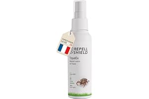 RepellShield® Thym Spray Anti Tique Chien Chat Humain - Protection Cutanée & Textile - Non Tachant - Intérieur & Extérieur - Solution Multi-Usage Anti Tiques aux Huiles Essentielles (100ml (Lot de 1))
