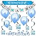 Produktbild Babyparty Deko Es Ist Ein Junge Blau Baby Shower Party Dekorations Set Blue Bündel Geburt Taufe Babyshower It's a Boy Banner Girlande Ballons Schärpe Elefantenspiralen Große Schnuller Gastgeschenke