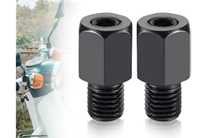 Lhbwhiz 2-delat spegeladapterset, M8 till M10 vänster gänga/höger gänga, universell spegeladapter för motorcykelskoter, för m