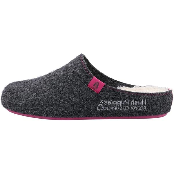 Hush Puppies suède pantoffels grijs | wehkamp