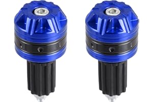 X AUTOHAUX 1 Pair 18mm Handlebar End Caps Plug Bar End for Motorcycle Blue