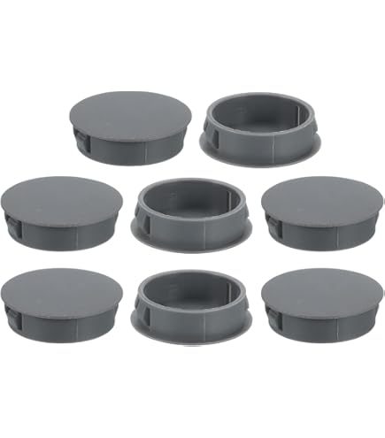 Lamellenstop voor Ronde Buizen 70 mmZwart 8 Stuk Kunststof Eindkap Sluitdop voor Staalbuis 70 mm Ronde doppen eindkappen sluitdoppen 7 cm EMFA