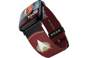MOBYFOX Star Trek: The Next Generation Smartwatch Armband - Offiziell lizenziert, kompatibel mit jeder Größe und Serie der Apple Watch (Uhr nicht enthalten)