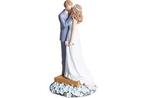 GONNELY Wedding Cake Topper, Artigianato In Resina Figure D'angelo Figure Dipinte A Mano Ornamento Per Ufficio Casa Regali Di Nozze Per La Casa Negozio Decorazione Azienda Ufficio(bs20618)