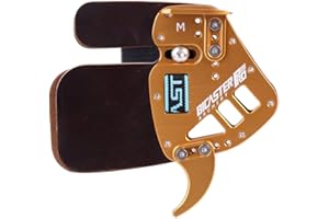 BICASTER Languettes de tir à l'arc en Horween Cordovan Cuir véritable + Aluminium pour Arc Classique