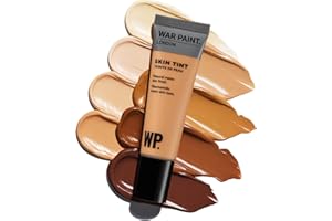 War Paint Tinted Moisturiser for Men – Lightweight Skin Tint Moisturiser for Natural Matte Finish – Mens Tinted Face Moisturiser with Hydration – Mens Skincare – Vegan – T4 Shade (30ml)