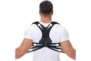 Sheltered gee Correttore Posturale per Donne e Uomini, Supporto Lombare Aggiornato per la Postura della Schiena, Raddrizzatore Regolabile per Sollievo dal Dolore alla Schiena, Collo, Spalle