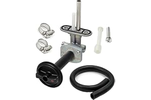 EARLYRED Fuel Tank Switch Valve with Lever Screw For Yamaha Kodiak YFM400FA YFM450FA 4x4 2003 2004 2005 2006 Fuel Petcock Switch Shutoff Valve and Lines Replace 5GH-24500-10-00