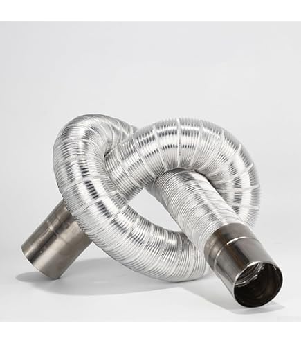 Cheminée Flexible Flue Liner 100mm/4m Multifuel Acier Inoxydable Tuyau Stoves