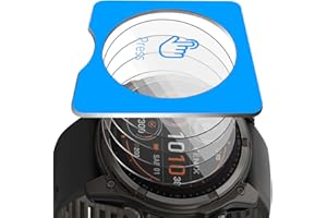 Euukzzea Screen Protector for Garmin Fenix 8 47 mm for Tempered Glass, Pack of 4 9H Hardness HD Tempered Glass Screen Protector with Positioning Aid, Anti-Scratch Protective Glass Bubble-Free Tempered