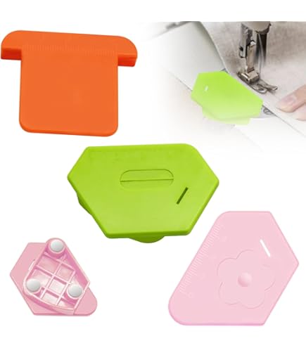 3-tlg. Magnetischer Nahtführer 2-in-1 – Mit Nahtentferner & Skala, Nähzubehör Für Präzise Nähte