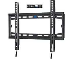 Mounting Dream Fixed TV Wall Bracket Mount Ultra Slim for Most 26-55 inch TVs up to VESA 400x400mm and 45.5 KG, Flat to wall 