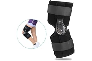 SALMUE Orthèse de genou,Orthèse de genou,Orthèse de genou Queue de genou,blessure de ligament orthopédique,Support de genou,Support d'orthèse du genou,protection de sécurité(M)