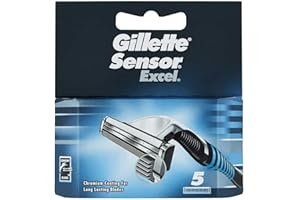 Gillette Sensor Excel Wkłady z ostrzami do golenia - 5 wkładów ostrzowych 13278094
