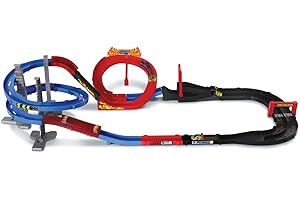 VTech Turbo Force Racers Circuito de Carreras, Pista de Acrobacias para los Coches Teledirigidos, Incluye 1 Coche Control Remoto + Mando Turbocontrol, Multicolor (3480-517522) , color/modelo surtido