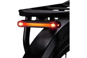 Feu arrière vélo COCOLUMEN LED 220-240° Large Faisceau, Fonction freinage, IPX4/5, 6-60V vélo électrique/vélo, StVZO