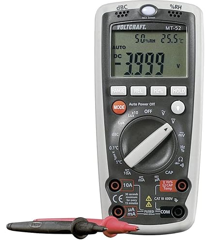 VOLTCRAFT VC171 Meetapparaat Handmultimeter Voor Elektra Klussen Voltcraft VC171 Multimeter Digitaal CAT III 600 V We Counts 4000 665848016 VC171 Multimeter CAT III 600V Multimeter Bench