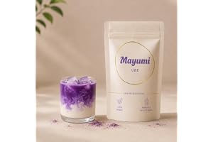 Mayumi Ube Pulver Kinampay 100 g – 100% Ren Lila Jams från Ön Bohol, Filippinerna – Exklusiv Sort för Ube Latte och Bakning
