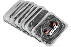 HGY Natural Rubber Tire Repair Patch,RéParation De Pneus En Caoutchouc Naturel 80 * 120 Mm Pour Voiture Et Moto 10 PCS Voiture Caoutchouc Naturel Pneu Crevaison RéParation Patch Correctifs Tubeless