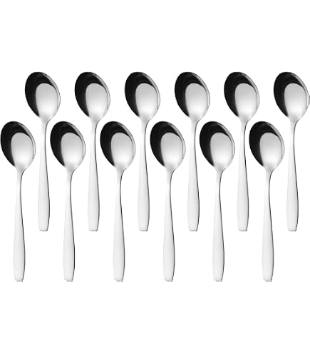 Excelsa Set Cucchiaini in Acciaio Inox, Azzurro, 2 Pezzi