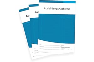 ‎SELLERROCKET 3er SET Berichtsheft Ausbildung/Ausbildungsnachweisheft täglich/wöchentlich - (DIN A4, 28 Seiten, 1 Woche je Seite)
