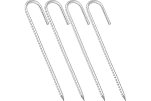 APRAGAZ Picchetti per tenda in metallo resistente (40,5 cm a forma di J)
