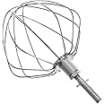 SPARES2GO Balloon Whisk for Kenwood Kitchen Machine (9 Wire, Aluminium)