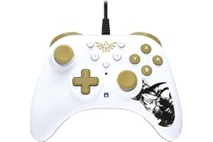 HORI Nintendo Switch HORIPAD Turbo (Zelda) Manette Filaire - Licence Officielle Nintendo - Compatible Switch & OLED