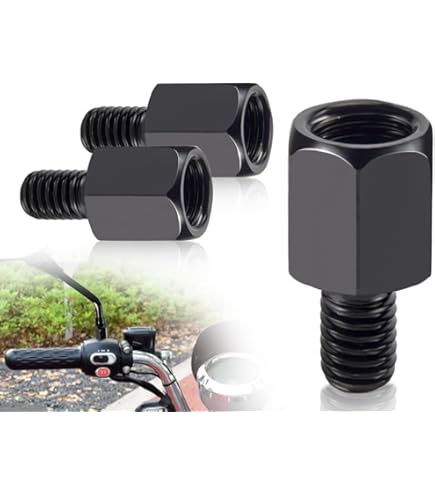 Spiegel Adapter M10 Rechts auf M10 Links Gewinde für Motorrad Roller Moped Quad und Mofa (M-5454 Spiegel Adapter M10 Rechts auf M10 Links Gewinde für Motorrad Roller Moped Quad und Mofa (M-5454