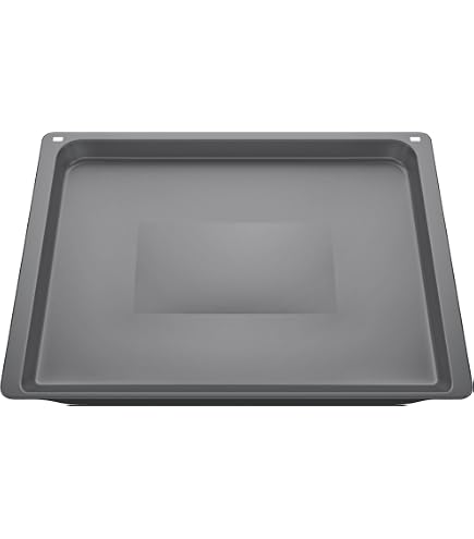 Bosch HEZ331072 Backblech Emailliert – Für Kuchen, Plätzchen, Brot & Brötchen, Pyrolysefähig