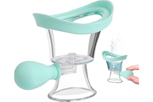 SLIVERDEW Augenspülbecher, Silikon Augenspülset Augenreiniger Manuelles Luftdruck Augenreinigungsbecher Werkzeug Tragbares Augenpflegegerät zur Beruhigung müder Augen Sauberer Augenstaub Make up Reizstoffe