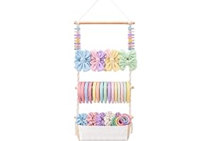 Bow Organizer, Macrame Wall Mounted Display Rack, Headband Holder