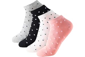 Balseti Calcetines Tobilleros Mujer Niña 85% Algodón. Pack 6 Pares Cortos, Bajos, Transpirables y Antideslizantes para Verano, con Estampados Divertidos. Talla 35-41