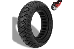 Felixstory Pneu solide tout-terrain 10 x 3, 255 x 80 (80/65-6) pour Kugoo kirim M4 Pro/Zero 10x/ Vsett 10+/ Joyor S5/ Varla Eagle One/Kaabo Wolf Warrior/Apollo ghost/Yume Y10 scooter électrique