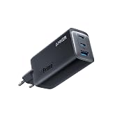 Anker 737 GaNPrime 120W USB-C Hızlı Şarj Cihazı, 3 Bağlantı Noktalı Şarj Adapt&ouml;r&uuml;, Siyah - A2148