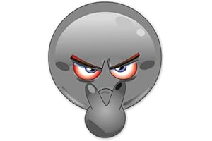 YOUNIKAT Pegatina-Smiley See You XL | 30 cm – Negro | Pegatina Graciosa para Maletas baños neveras Puertas papeleras Autocaravana Pegatina-Coche | Resistentes a la Intemperie | kfz_374