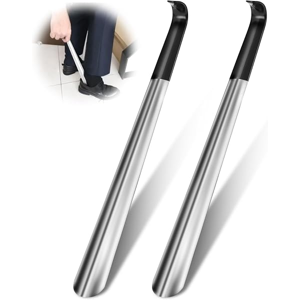 Chausse-pied Long Avec Manche - Aide Pour Enfiler Chaussures Sans Se Baisser - Personnes Âgées, Femmes Enceintes