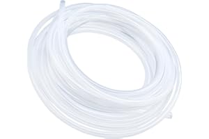 LAVMHAB Silikonschlauch 5mm x 7mm 10 Meter Länge, Lebensmitteltaugliche Schläuche Flexibler Schlauch Klar Wasser Luft Rohre für die Pumpe übertragen