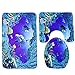 Produktbild 3 Stück Meer Welt Dolphin Stil Anti-Rutsch-Bad WC Deckel Abdeckung Sockel Teppich Teppich Boden Matte Sitzgarnitur
