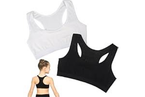 VOKMON Children Bra Sports Bra for Girls First Bra Underwear Sports Training Bras Seamless Sports Bras Mädchen Bustier Mädchen BH Mädchen Crop Top Bra for 9-14 Girls