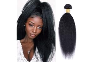 LADIARYF Ladiary tissage bresilien en lot 100% cheveux naturels brésilien 1 faisceaux tissage kinky straight 18 pouce double trame tissage bresilien boucle