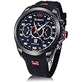 Curren 8166 Casual Quartz Waterproof Silicone Strap Wristwatch for Man