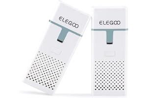 ELEGOO Mini Oczyszczacz Powietrza Z Filtrem Z Węglem Aktywnym I Uniwersalnym Adapterem do Drukarki 3D Z Żywicy LCD/DLP/MSLA (Zestaw 2 Szt.)