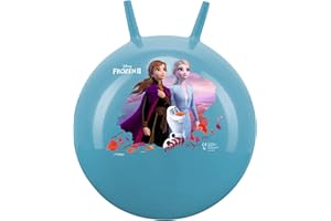John Anna Elsa Sauteur Ballon rebondissant pour Enfant Disney Frozen 2 Reine des neiges 45 à 50 cm en Exposition, 59534A, Turquoise