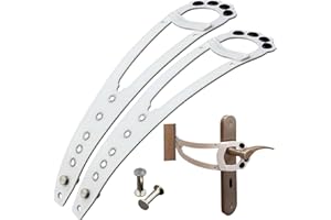 Homys Zestaw 2 zatrzasków do drzwi dla kota, aby zapewnić bezpieczny dostęp tylko do Twojego kota. Szybki blok drzwi, który chroni psy lub niemowlęta z dala od kuwety i jedzenia.