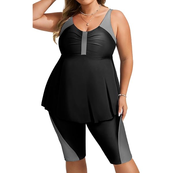 Hanna Nikole Tankini Maillot de Bain Grande Taille pour Femme avec