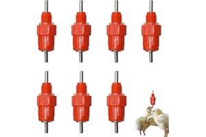 MWUMRCM Abbeveratoio Automatico per Pollame, 7 Pezzi Waterer Pollo con Bevitori per Capezzoli D'acqua, Ideale per Polli e Galline