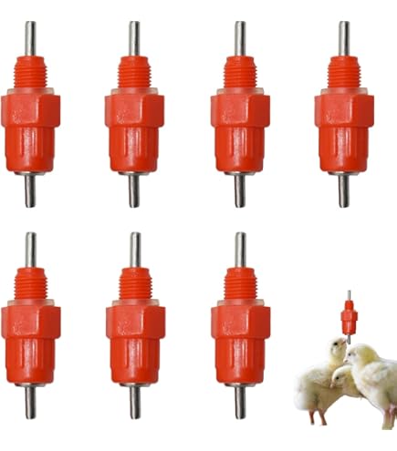 Abbeveratoio Automatico A Capezzolo Per Polli - 20 Pezzi, Con Filettatura A Vite